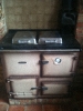 How we clean: Dirty AGA stove prior to cleaning